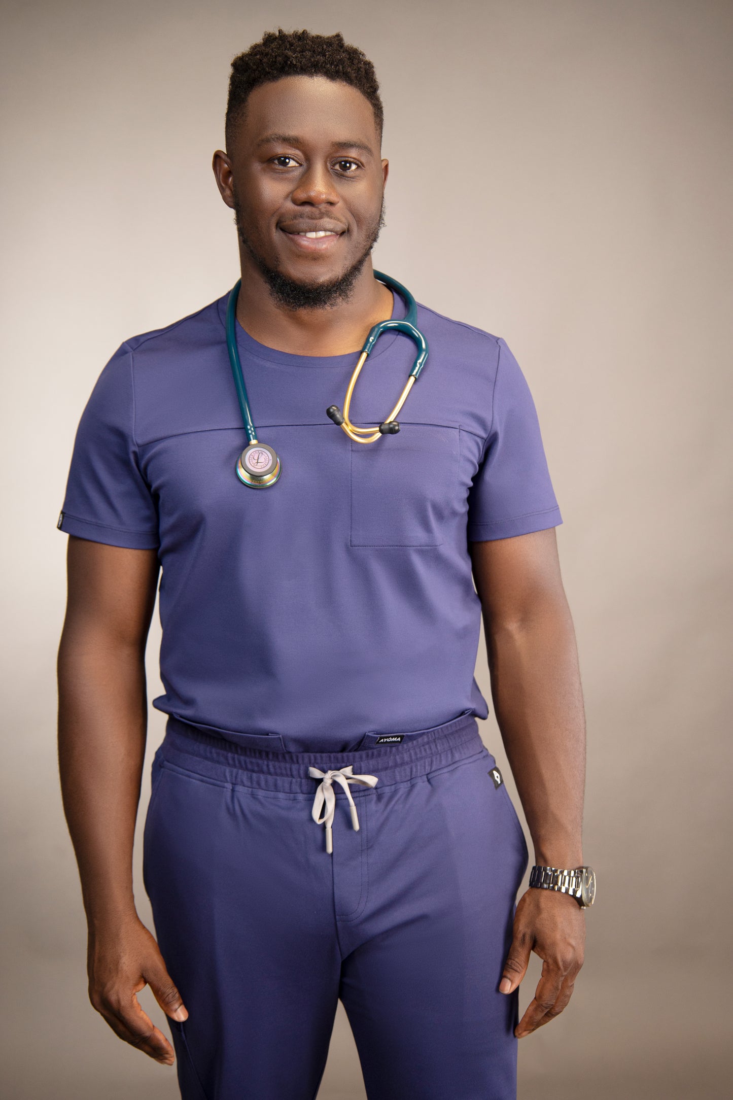 Mens Navy Blue Scrubs Set