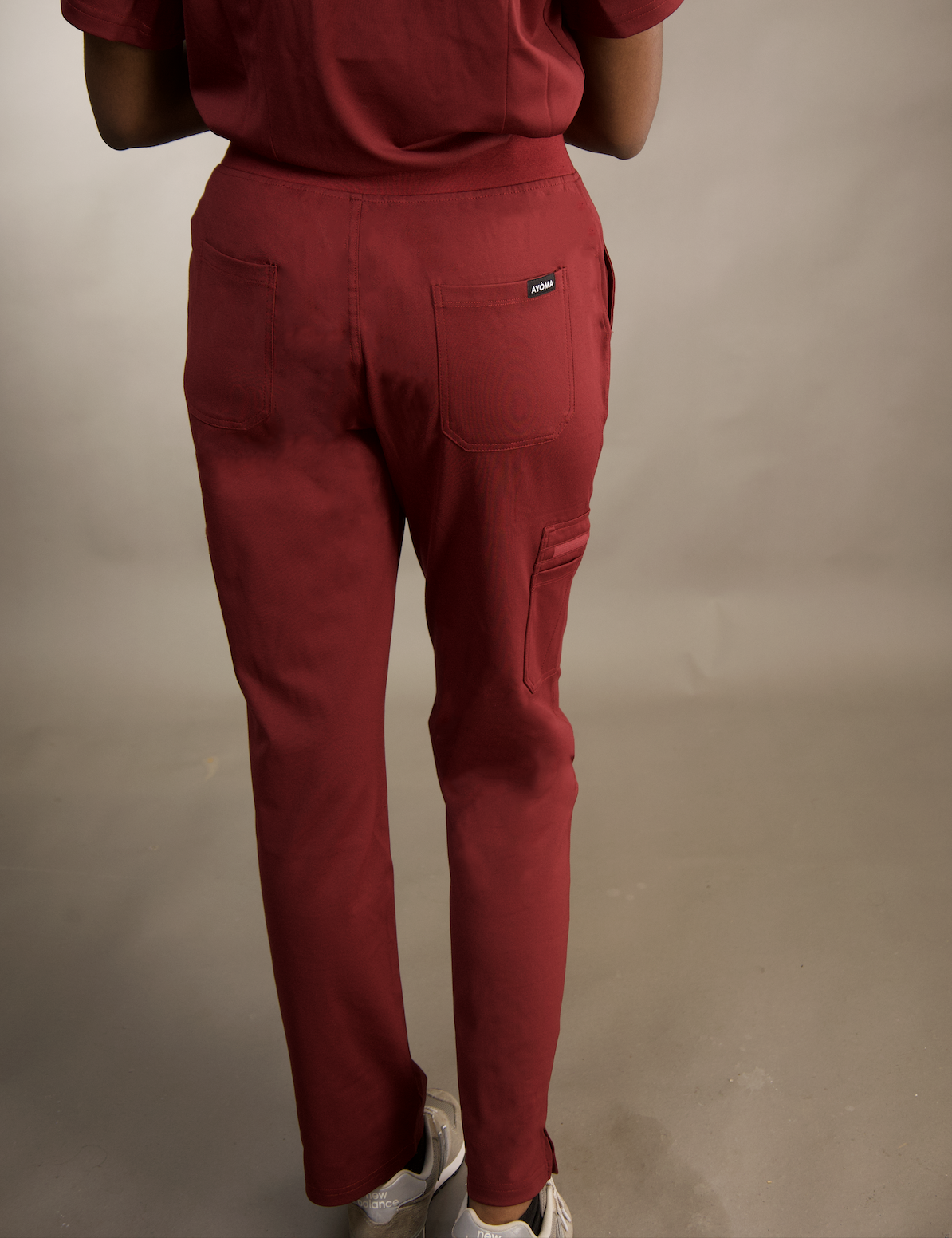 Burgundy Straight Pants