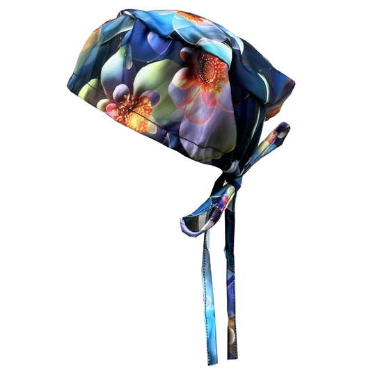 Surgical Cap Floral Pattern